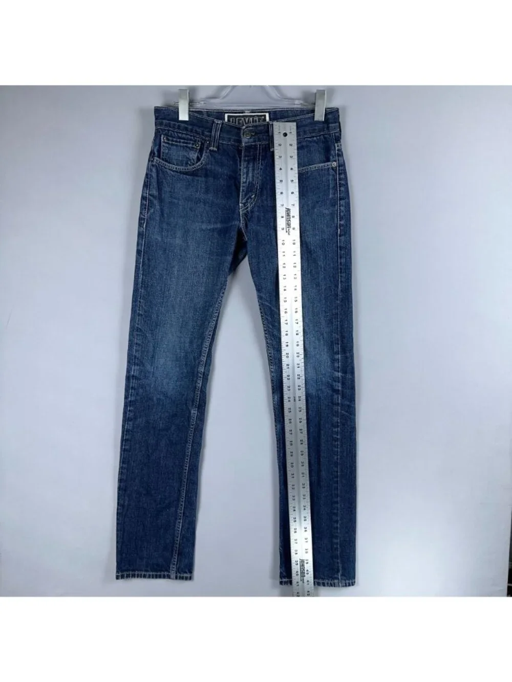 Levis 511 Jeans Mens Size W32 L32 Blue Skinny Mid Rise Medium Wash